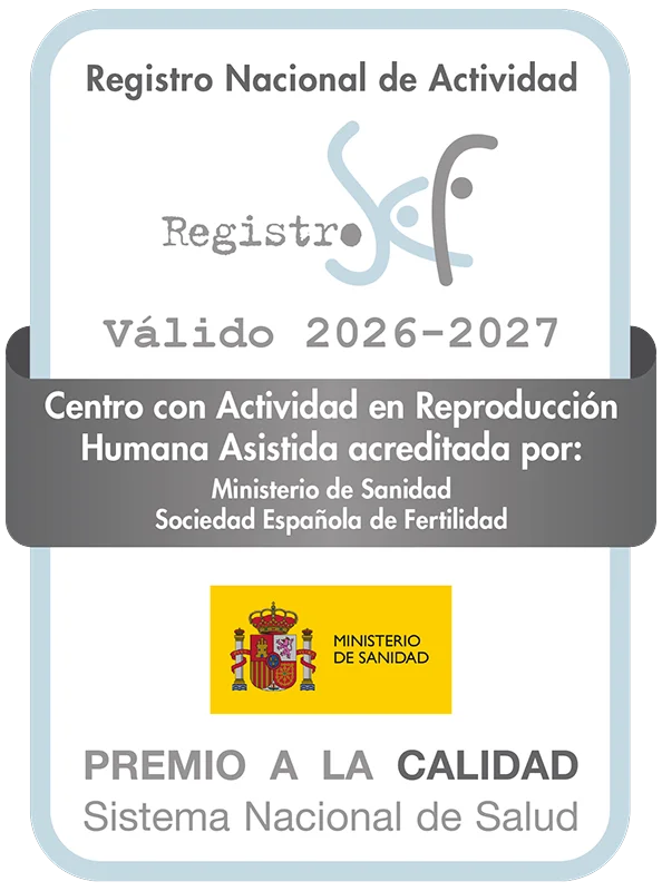 Regristro nacional de actividad. SEF válido 2026-2027