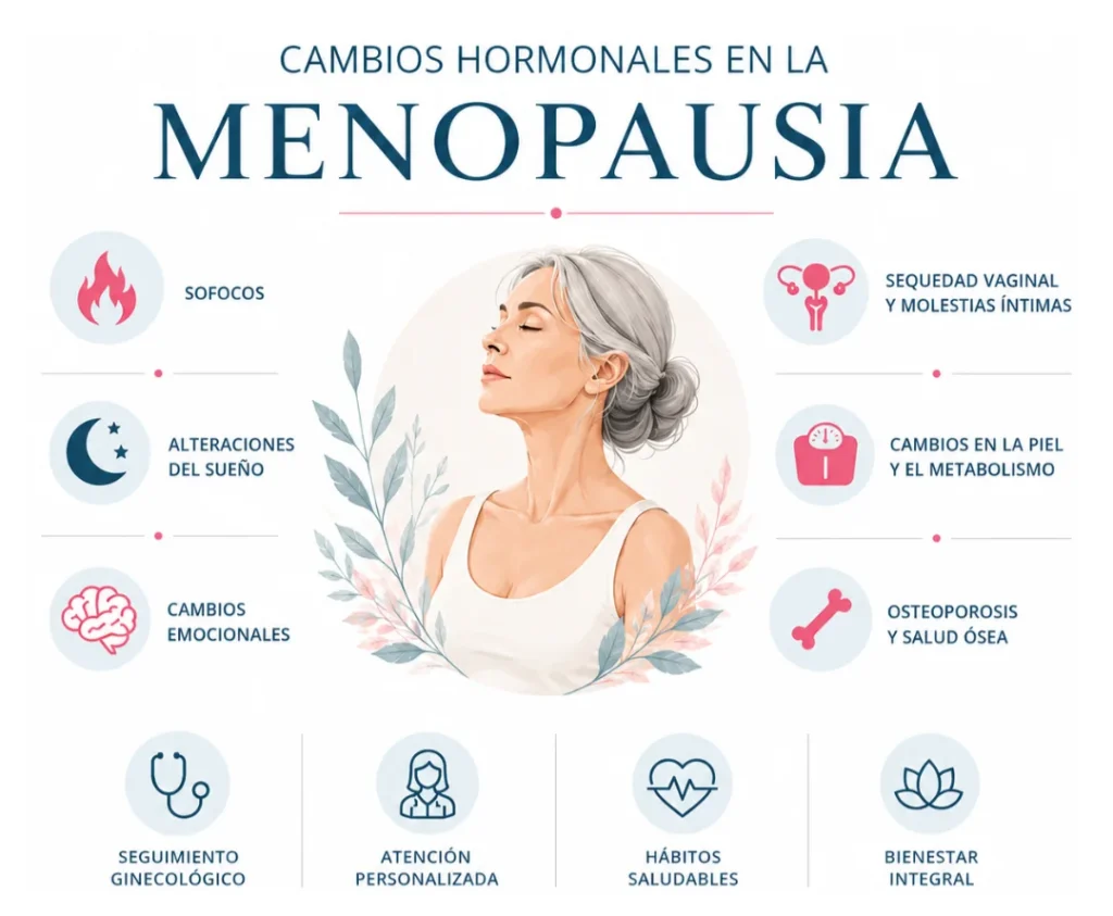 Menopausia. Síntomas frecuentes
